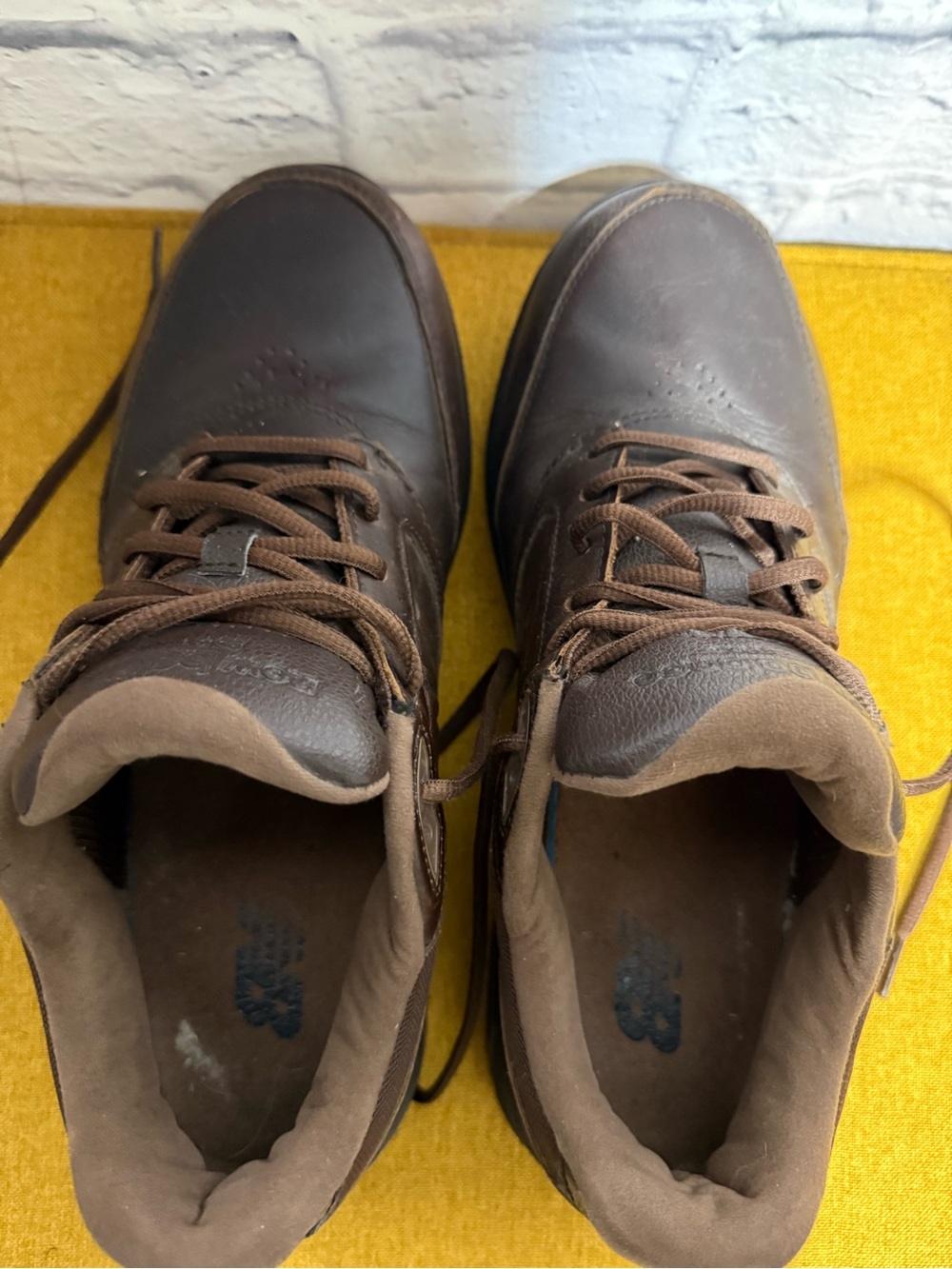 New Balance 928 Brown Leather Walking Shoes Men’s 9.5 WIDE 2E Comfort Rollbar - Picture 11 of 12